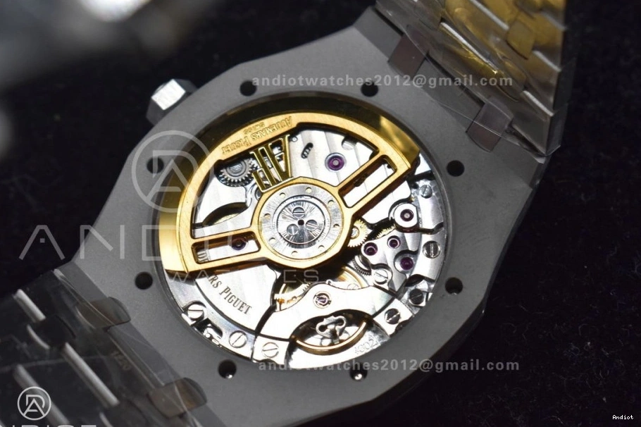 APSF 41mm Bracelet 15500 Dial Super on Black 1:1 A4302 SS SS Clone Oak Best Royal Edition Textured 1106